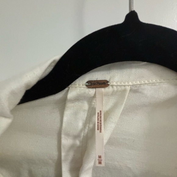 Free People cream shirt/ dress - Picture 2 of 2